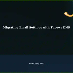 Migrating Email from ISP Business Domain to Tucows DNS: Changing MX Records for POP3/IMAP