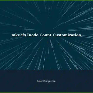 Benefit of Inode Count Customization in mke2fs