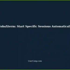 MobaXterm: How to Start Specific Sessions Automatically upon First Opening