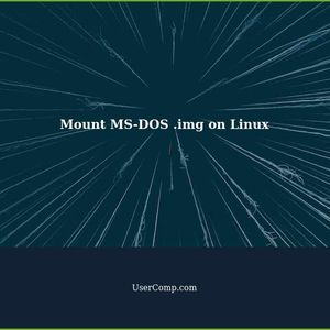 Mount old MS-DOS .img on Linux