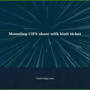 Unable to mount CIFS share with kinit ticket on Ubuntu 22.04