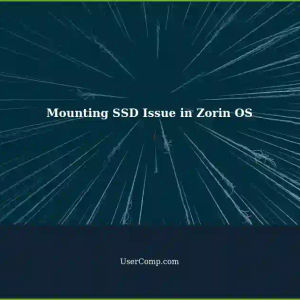 Unable to Mount SSD: Computer Froze - Zorin OS