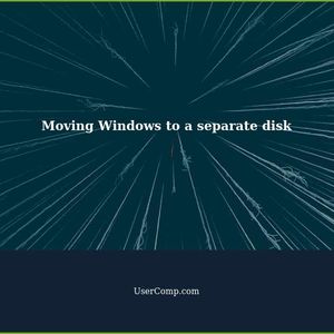 Moving Windows from dual-boot to a separate disk