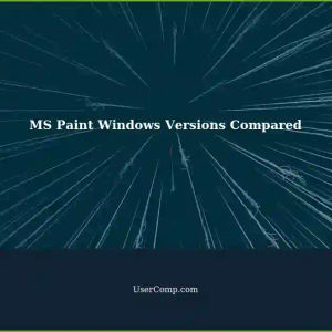 MS Paint Comparison: Windows 11/10 vs. Windows 7