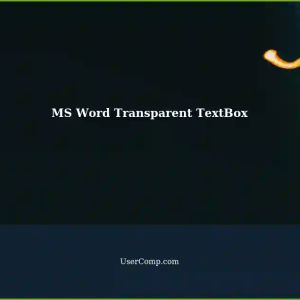 Transparent TextBox Background Visible in Print and PDF - MS Word Solution