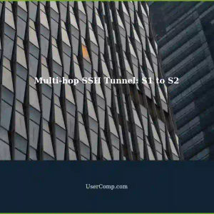 Multi-hop SSH Tunnel with Two VPS Servers: S1 to S2 Setup