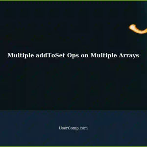 Troubleshooting: Multiple addToSet Operations on Multiple Arrays