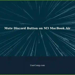 How to Mute Discord Button on New M3 MacBook Air running Sonoma?