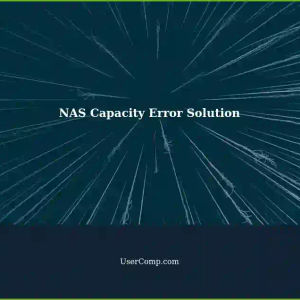 Resolving NAS Capacity Error with Two ReadyNAS Units