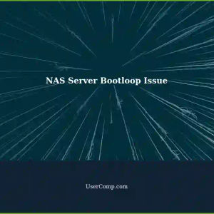 Rebooting Software Goes into BIOS Bootloop on New NAS Server