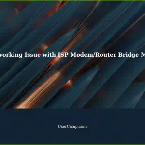 Resolving Networking Issues: Speed Drops with ISP Modem/Router Bridge Mode