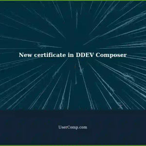 Using new certificate.cer file instead of default one in DDEV Composer with WSL2 Ubuntu
