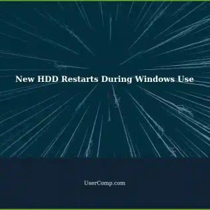 New HDD Restarts During Windows Use After Copying Files from Ubuntu