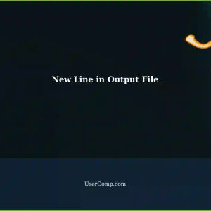 Inserting Data: Adding New Line Beginning Output File