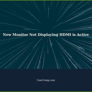 New Monitor in Sleep Mode and Not Displaying HDMI is Active
