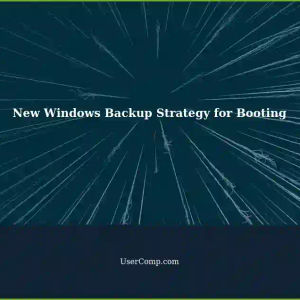 Restoring Windows OS Booting with Backup: A New Strategy