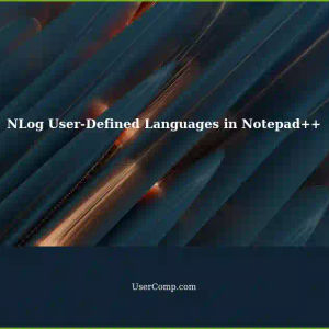 Adding User-Defined Languages for NLog in Notepad++
