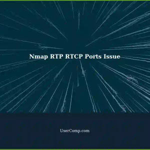 Nmap Not Showing Open RTP RTCP Ports