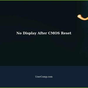 PC Turns On but No Display After CMOS Reset