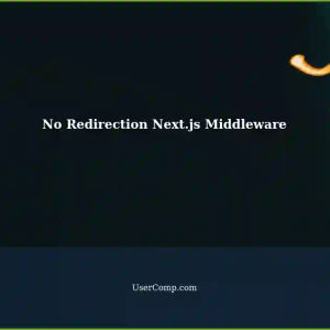 Understanding No Redirection Next.js Middleware