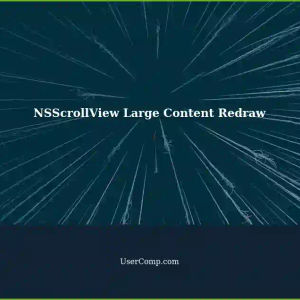 NSScrollView: Handling Large Content with Thousands of Tiles on Redraw in MacOS