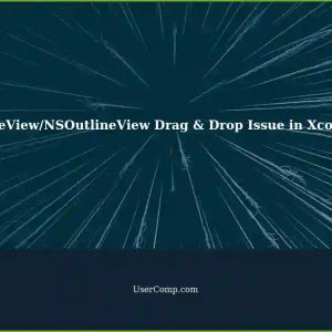 macOS App Functioning Well but NSTableView/NSOutlineView Drag & Drop Not Accepting Drops in Xcode 15.3