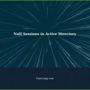 Enabling Null Sessions in Active Directory Environment for Virtual Machines