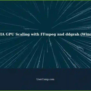 Performing NVIDIA GPU Scaling with FFmpeg using ddgrab (Windows)