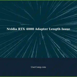 Nvidia RTX 4000 with 16-pin to 8-pin PCIe Adapter: Tower Configuration Issue