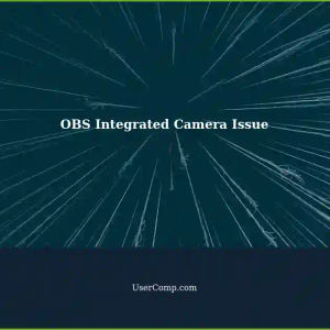 OBS: Integrated Camera from Sonix Technology Co. Ltd. Shows as Webcam instead