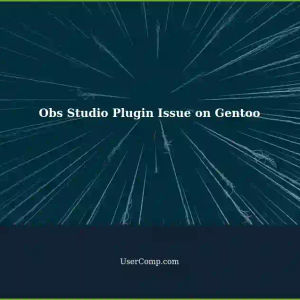 Obs Studio Virtual Background Plugin Doesn't Work: A Gentoo User's Experience