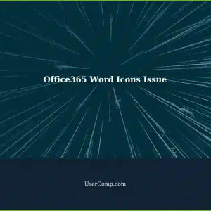 Word File Icons Blank in Office365: A Solution