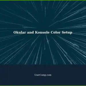 Configuring Okular and Konsole Colors in Kubuntu 22.04.4 LTS
