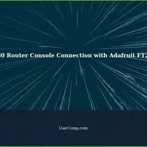 Accessing One80 Router via Console Connection using Adafruit FT232H