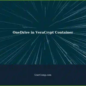 Possible OneDrive Directory Inside VeraCrypt Container on PC
