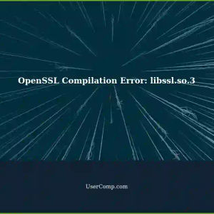 Resolving 'libssl.so.3: not openshared object file: No such file or directory' while compiling OpenSSL