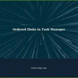 Understanding Ordered Disks in Windows Task Manager