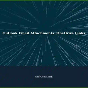 Searching for Email Attachments in Outlook: OneDrive Links
