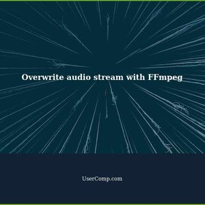 Overwrite parts of audio stream using FFmpeg