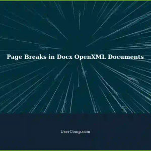 Determining Page Breaks in Docx OpenXML Documents: A Tech Support Solution