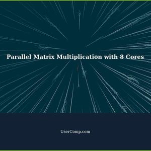 Parallel Matrix Multiplication with 8 Cores using NIOS 2, C, and VHDL