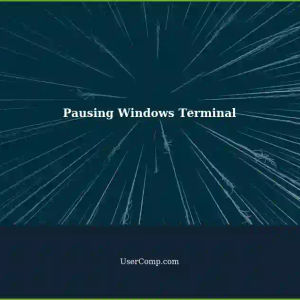 Pausing Windows Terminal and Console Host with Ctrl+S and Ctrl+Q