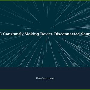 Why is my PC constantly making a "device disconnected" sound?