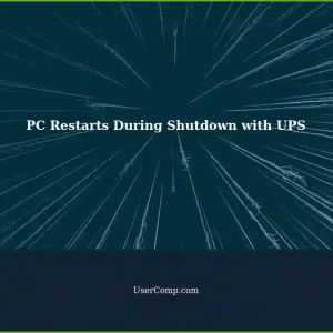 PC Reboots Instead of Shutting Down in UPS Battery Backup Mode