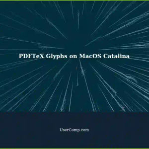 Adding Glyphs in PDFTeX (MacOS Catalina)