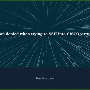 Permission denied when trying to SSH into CISCO virtual router