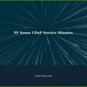 PF Sense UPnP Service: Work Minutes with Enabled Devices