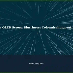 Philips Evvia 42M2N8900 OLED Screen: Possible Driver Colormisalignment Causing Blurriness