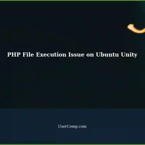 PHP File Execution Not Working on Freshly Installed Ubuntu Unity (23.10), Prints File Contents Instead