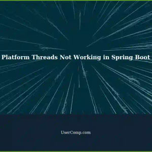 Unable to Execute Platform Threads in Spring Boot Application: NIO Threads Working
